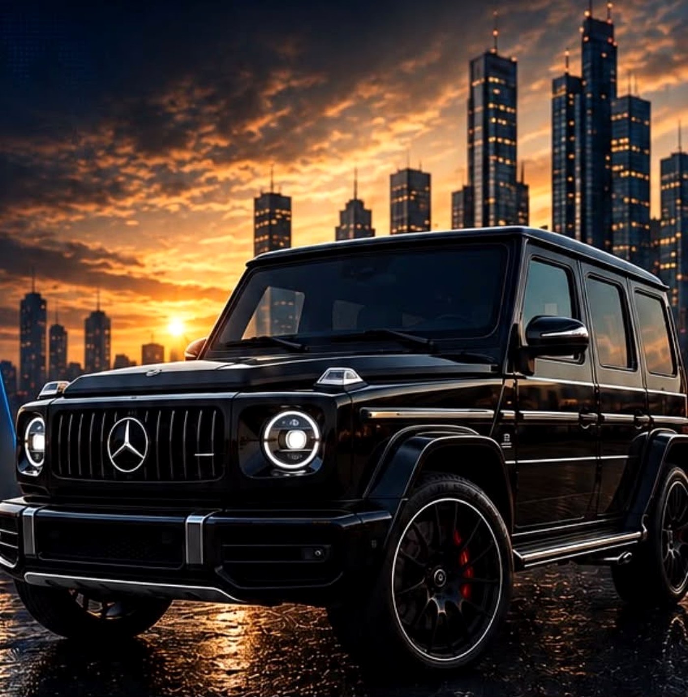 NK Auto Solutions - Mercedes G63 AMG at night